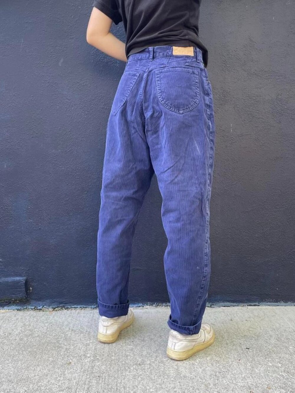 Vintage 90s Cherokee blue/purple corduroy pants size 28"